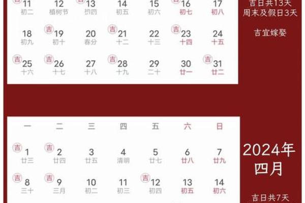 2024年适合许愿吉日 2024年4月最吉利的日子是