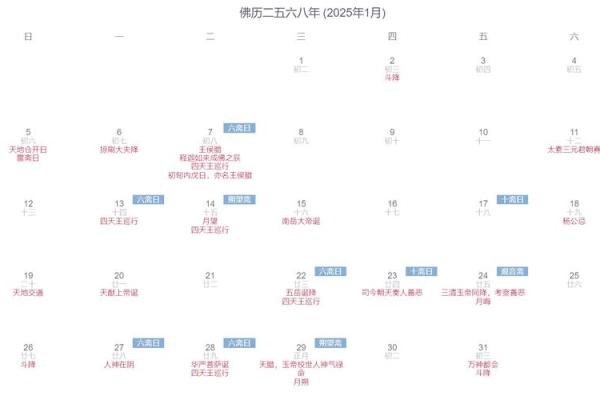 25年5月拜佛吉日 2019年12月有几天上香的吉日