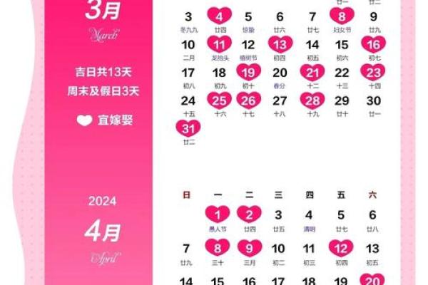 2024年生辰黄道吉日 2028年结婚吉日