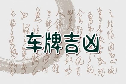 号码吉凶是什么
