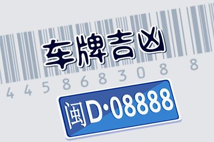 车牌数字解读